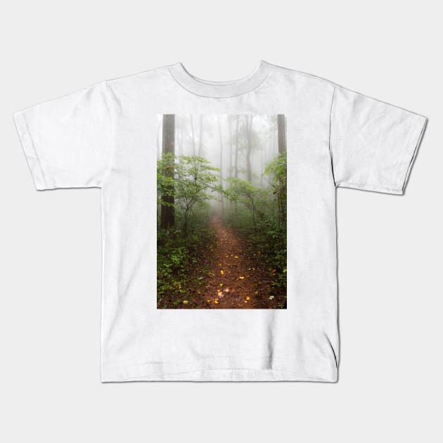 Lost in the Smoky Mountains Kids T-Shirt by Cascadia by Nature Magick